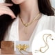 thumbnail image 1 of Collar para mujer, Joyas para mujer, Joyas para mujer, Collar de cadena de serpiente con borlas, Cadena corta para clavícula femenina, Estereotipos faciales, 1 of 5