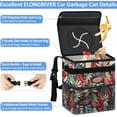thumbnail image 4 of Car Trash Can Bin for Back Seat Leak Proof, Cute Car Trash Bag Hanging, Vehicle Trash Can for SUV Truck Van, Automotive Garbage Cans Front Seat Red Leaves, 2 Gallons, 4 of 14