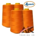thumbnail image 3 of AK Trading 4-Pack Orange All Purpose Sewing Thread Cones (6000 Yards Each) of High Tensile Polyester Thread Spools for Sewing, Quilting, Serger Machines, Overlock, Merrow & Hand Embroidery., 3 of 7