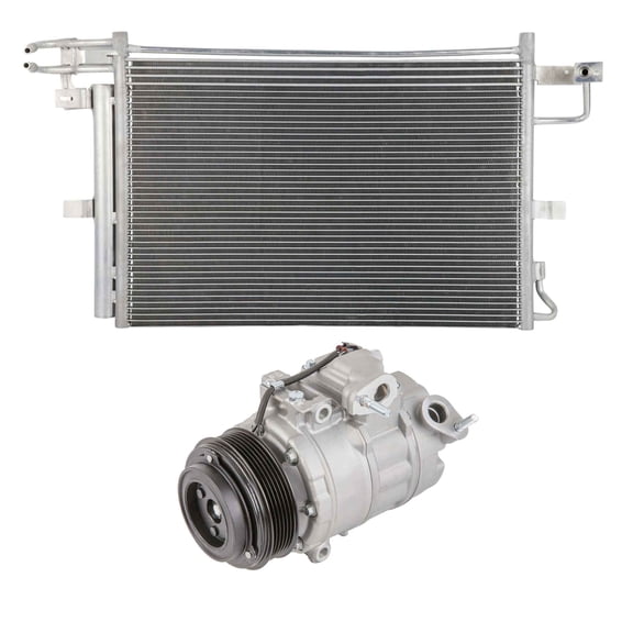 For Ford Explorer 2011 2012 AC Compressor w/ A/C Condenser & Drier - BuyAutoParts