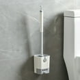 thumbnail image 2 of Toilet Brush and Holder Set with Drip Tray | Toilet Bowl Brush & Toilet Bowl Cleaner Brush Combo | Bathroom Cleaning Organizer | Strong Bristles | Easy Maintenance | Xuniizn, 2 of 4
