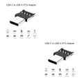 thumbnail image 2 of bedienty Type-C to USB Adapters OTG Converter Handheld Universal Matching Connecting Device Solid Cell Phone Accessories No.1 2Set, 2 of 6
