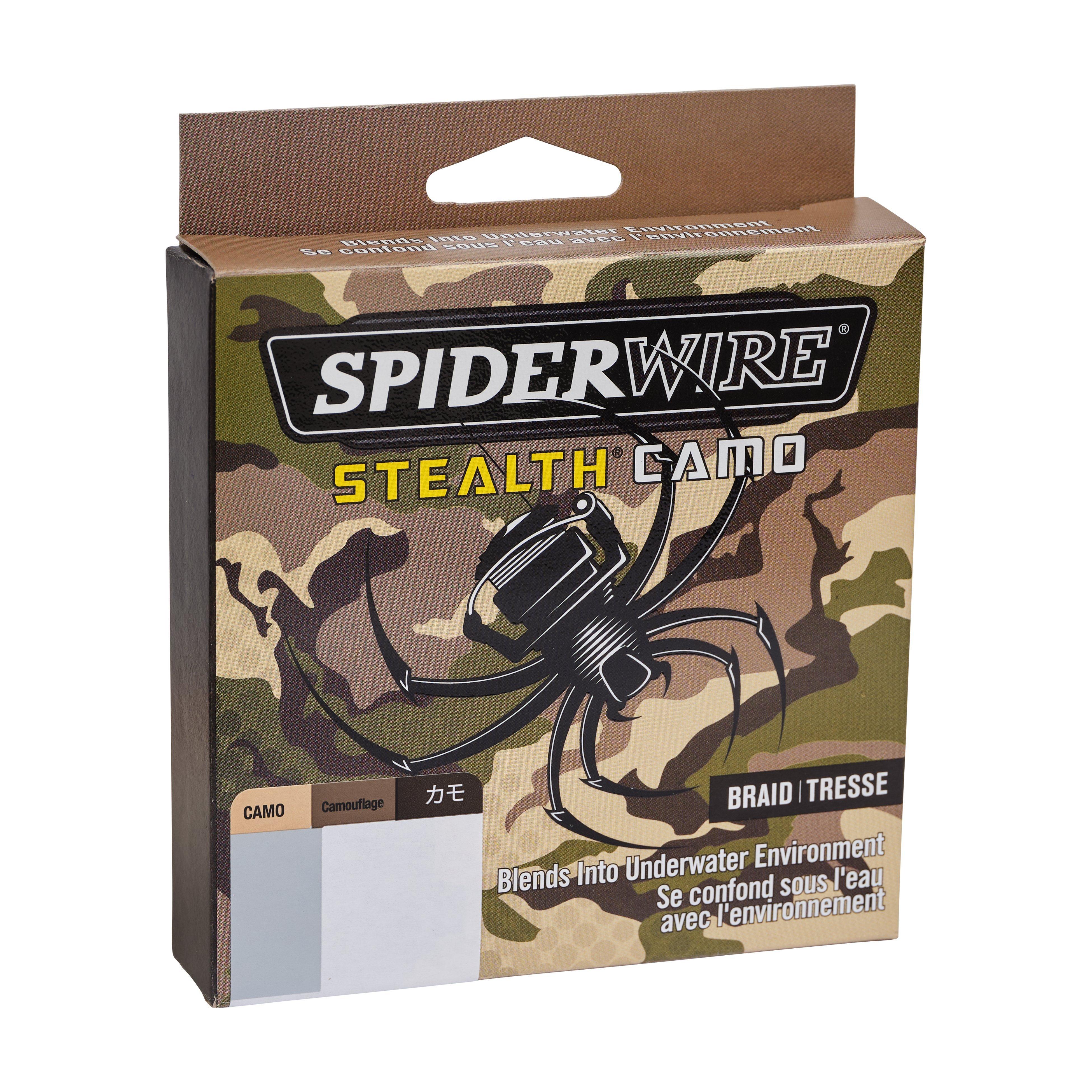 SpiderWire Stealth® Camo Braid™ Fishing Line, Camo, 80 lb Test Strength, 300 yd