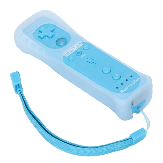 Motion Plus Remote Controller, Vibration Function Loudspeaker Motion Plus Remote Controller Battery Operated for Wii U for Wii Black,White,Ocean