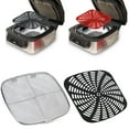 thumbnail image 2 of Stainless Steel Splatter Shield Replacement Silicone Liner Set Reusable Indoor Grill for Ninjafoodi AG300 AG300C AG301C, 2 of 8