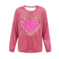 thumbnail image 4 of Zorckvet Womens Love Sweatshirts Valentine Gift Pullover Shirts Crewneck Long Sleeve Fashion Casual Tops for Ladies, 4 of 4