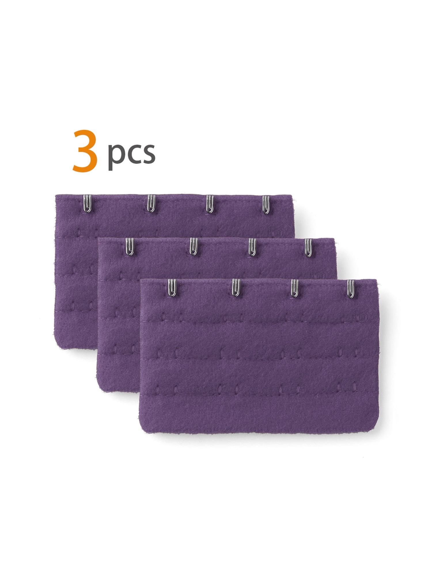 Unique Bargains Ladie's Bra Extender Strap Band Extension 3 Rows 4 Hooks