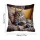 thumbnail image 3 of Uuiauoio Cat Pillow Covers 18x18, Cats Lovers Lady Gifts, Cat Gifts for Mom Mother's Day, Cats Decorative Pillow Covers for Home Bedroom Living Room Office Decor, 3 of 6