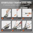 thumbnail image 6 of BENGPAOBA-Come Along Winch - 2 Ton (4,409 lbs) Heavy Duty Ratchet Puller with 12 ft Steel Cable and Dual Hooks | Dual Gear Automotive Hoist Tool for Vehicle Recovery and Rescue, 6 of 6