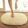 thumbnail image 1 of AYYUFE Oval Shape Non Slip Mat Bathroom Absorbent Soft Carpet Bedroom Home Decoration, 1 of 7