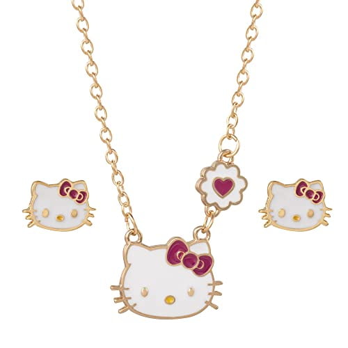 Hello kitty gold earrings best sale