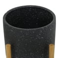 thumbnail image 4 of DecMode 12", 11", 9"H Black Ceramic Planter with Removable Wood Stand (3 Count), 4 of 9