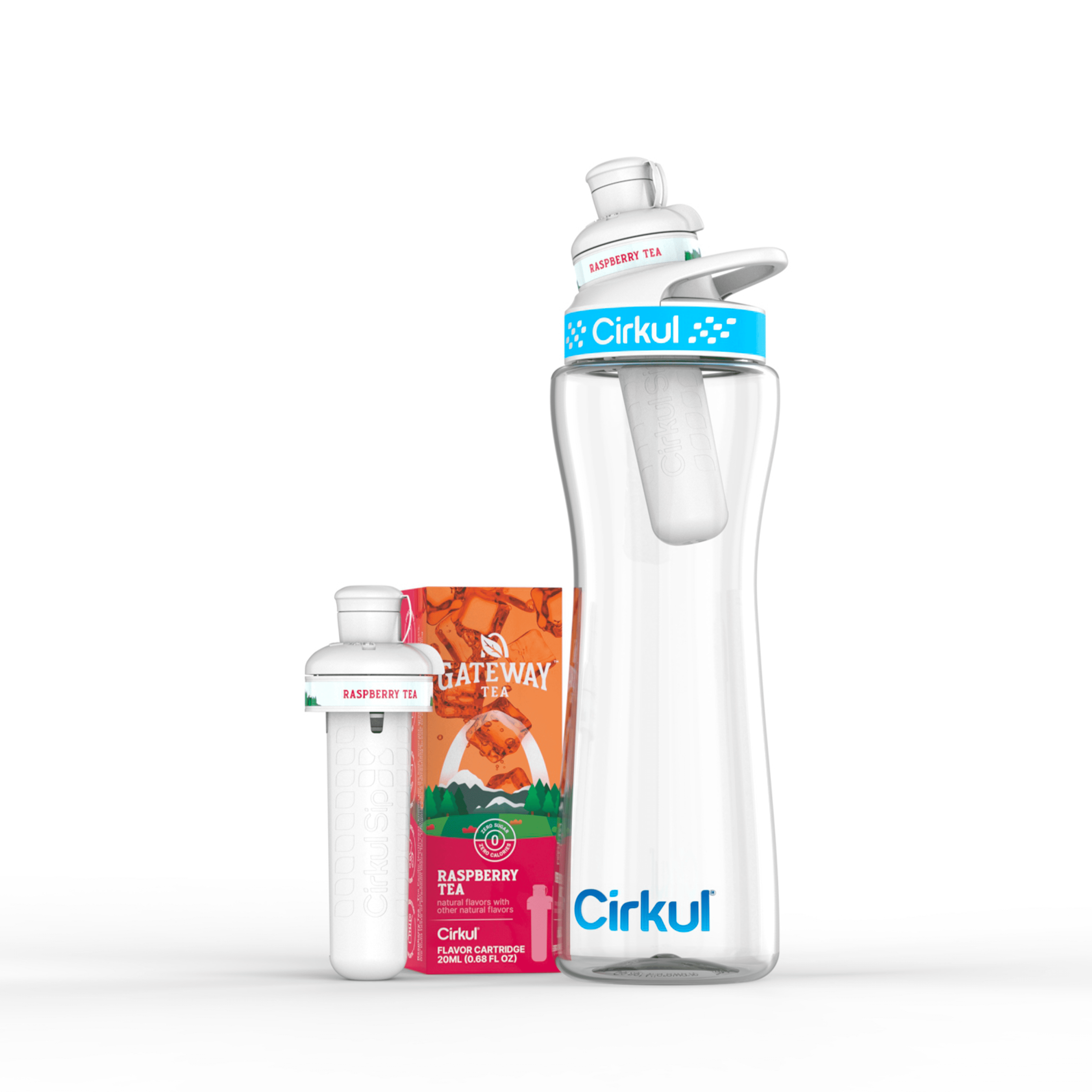 (2 pack) Cirkul Gateway Raspberry Tea Flavor Cartridge, Drink Mix, 1-Pack
