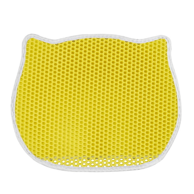 Dsscvnef Cat Mat Cat Mat Kitty Litter Litter Box Mat Mat Mess Litter Litter Mat Honeycomb Double Layer 19 .69inchx15.75 Pouces