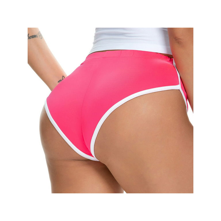 Women Sexy Funny Print Booty Shorts High Waist Workout Twerk Shorts Stretch  Clubwear Bottoms Stretch Athletic Shorts