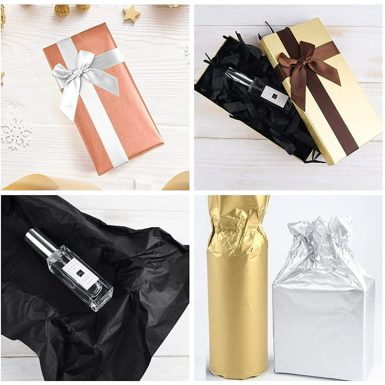  100 Sheets 14X20 Metallic Gift Wrapping Gold Tissue Paper  Bulk for Christmas, Mother's Day, Birthday Gift Bags Packaging Craft :  Health & Household