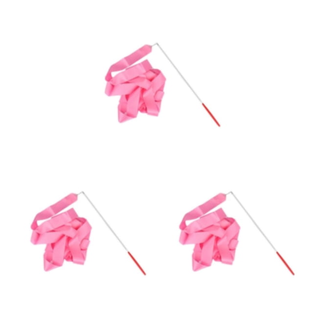 Naiovety Varitas de cinta, decoraciones de arcoíris para niñas, barra giratoria, palo de entrenamiento, bolsa portátil, serpentinas de baile Type1 NO1