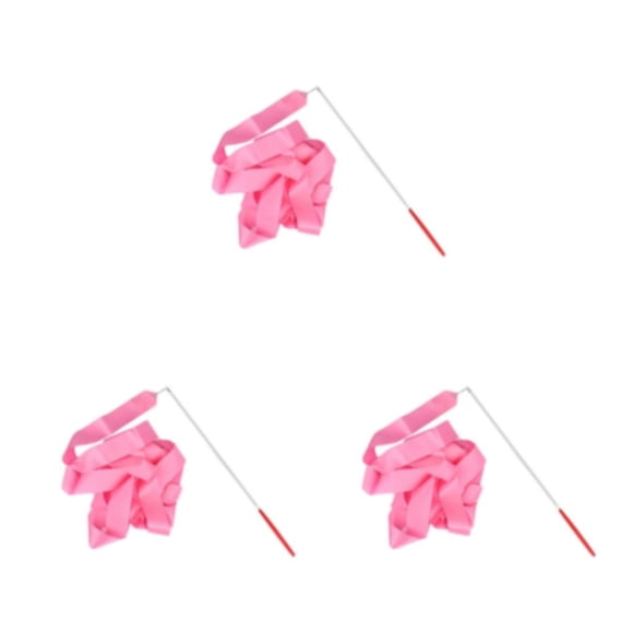 Eigraketly Varitas de cinta de 2 metros para niñas, decoraciones de arcoíris, varilla giratoria, rellenos portátiles para fiestas de Type1 NO1