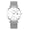Silver Case White Me, variant on New Business Trends Student Waterproof Luminous Watch Men's Leather Steel Belt Quartz Watch
