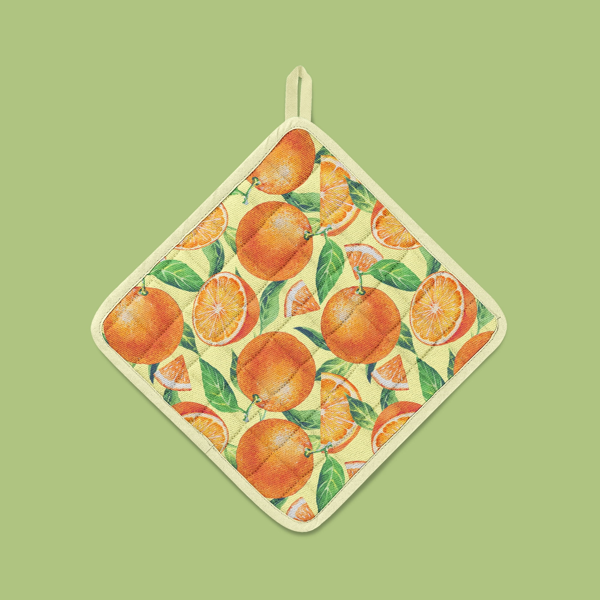 1 Yard 100% Cotton Orange Slices, Yellow, 44" Wide for Quilting & Sewing by David Textiles