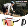 thumbnail image 4 of Gafas de sol polarizadas para ciclismo para hombres y mujeres, gafas de sol deportivas, protección Uv400, gafas para exteriores, gafas a prueba de viento, gafas para ciclismo para senderismo, 4 of 5