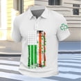 thumbnail image 4 of Mens Work Shirt Saint Patrick'S Day Long Sleeve Classic Fit Green Tnak Top for Men,White,M, 4 of 5