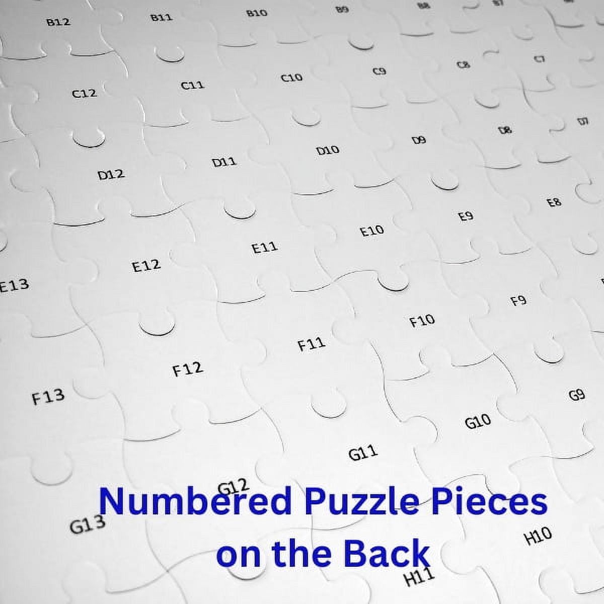 Extra Large Blank Puzzle 47x33 inches, 140 Pieces for DIY Painting, Art and Craft Projects, Wedding Birthday Party and Special Events, Guest Book Alternative
