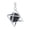 Lava Stone, variant on Crystal Ball Sphere Pendulum Pendant Reiki Healing Dowsing Charms Octagon Amulet-Amethyst