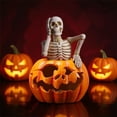 thumbnail image 5 of Halloween Skeleton Decorations, Light Up Jack O Lantern, Spooky Halloween Decor, Halloween Pumpkin Decor for Indoor Outdoor Fall Home, 1 Piece, 5 of 5