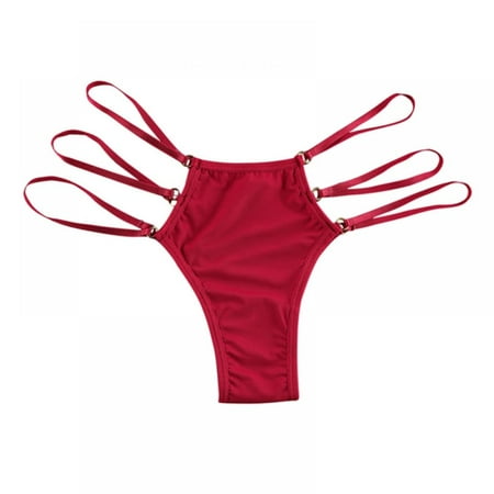 

Baywell Sexy G-String Thongs for Women T Back Underpants Red M-XXL