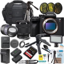 Sony a7R V Mirrorless Camera w/ 28-70mm f/3.5-5.6 Lens   64GB Memory, Case, Travel Charger, 50" Tripod & Filter Kit (International Version)