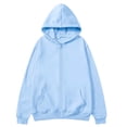 thumbnail image 6 of Mens Long Sleeve Zip-up Hoodie With Kanga Pocket Light Blue XL, 6 of 6