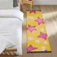 thumbnail image 3 of Yayeee Runner Rug for Bedroom 2'x6' Machine Washable Hallway Non Slip Mat, Large Pink Stars, 3 of 8