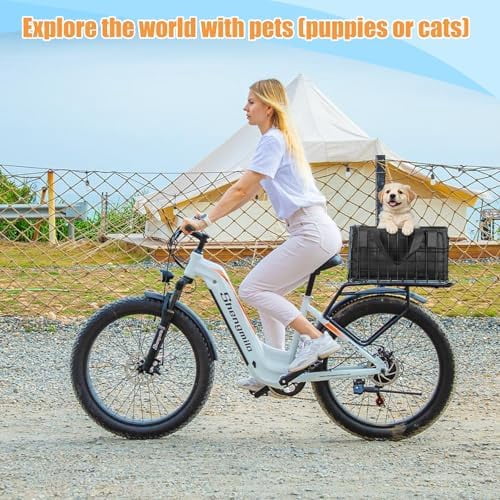 Universal Folding Bike Basket with PU Liner Bag – Waterproof Cover &  Net | Front/Rear Mount Bicycle Basket for Adults – Rear Bike Basket for Groceries, Pets, and More