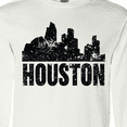 thumbnail image 4 of Inktastic Houston Skyline Grunge Long Sleeve T-Shirt, 4 of 5