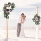 thumbnail image 5 of Letrero de boda con flores (paquete de 2) para recepción de fiesta de boda temática, letrero de bienvenida, decoración floral artificial, 5 of 5