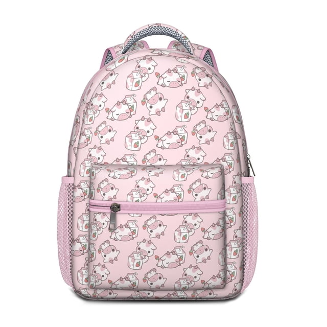 Highland Cow Lovers Backpack – Adorable Bull and Buffalo Print Pattern Schoolbag with Rustic Farm Design