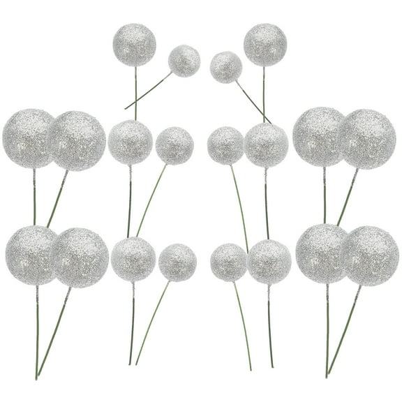 Supvox Safe Foam Glitter Cake Toppers for Birthday Party Decor 20Pcs