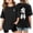 Black, variant on Toddler Girls' Short Sleeve Crew Neck Tee T-Shirt Casual Loose Fit Print Top Size 3-4T ,Beige