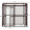 thumbnail image 2 of Outdoor Extra Large Bird Aviary Silver Brown Large Bird Cage, Featuring Play Stand, Perches, Nest Habitat, 2 of 8