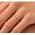 thumbnail image 4 of vylahjewellery Women's Engagement Rings Classic 10K Rose Gold Princess Cut Moissanite Diamond Ring Wedding Rings October Born Birthstone Promise Rings, 4 of 7