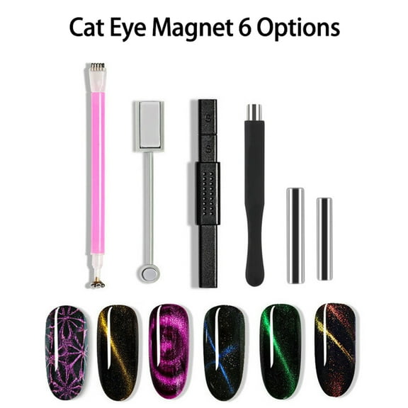 Waroomhouse Nail Art Magnet Stick Professional Multifunctional Double Headed Nail Gel Polish 3D Line Strip Effect Magnet for Nail Salon