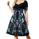 thumbnail image 1 of Vestido de manga corta Crystals Gardens, vestido de mujer, vestidos para eventos especiales., 1 of 8
