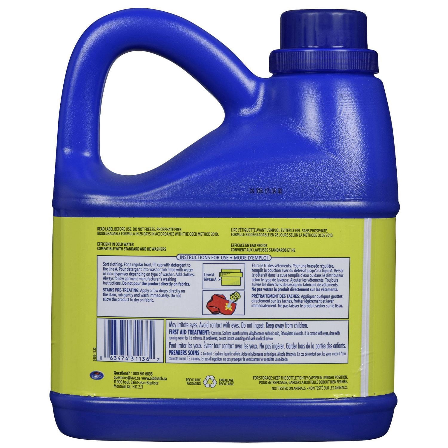 Old Dutch Detergent FRAICHEUR D'ÉTÉ 4L 100 brassées