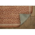 thumbnail image 6 of Linon Outdoor Washable Area Rug Collection, Orange and Ivory, 5' x 7', 6 of 8