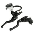 thumbnail image 1 of Universal 7/8-inch Motorcycle Brake Clutch Lever Assembly with Hydraulic Master Cylinder Reservoir - Aluminum CNC Machined, Anodized Finish, Available in Red/Black/Blue - 652g Package, 27x8.8x9.8cm, 1 of 5