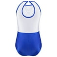 thumbnail image 2 of Linjinx Kids Girls One Piece Gymnastics Leotard Shiny Rhinestones Figure Ice Skating Unitard Sports Royal Blue 16, 2 of 4