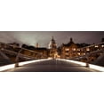 thumbnail image 2 of Frank, Assaf 24x12 Black Ornate Wood Framed with Double Matting Museum Art Print Titled - St Pauls Catedral from the Millennium Bridge, 2 of 4
