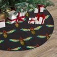 thumbnail image 3 of FMSHPON Bees or Hornets Xmas Christmas Tree Skirt Stand Mat for Holiday Party Decoration Indoor Outdoor 36 inches, 3 of 3