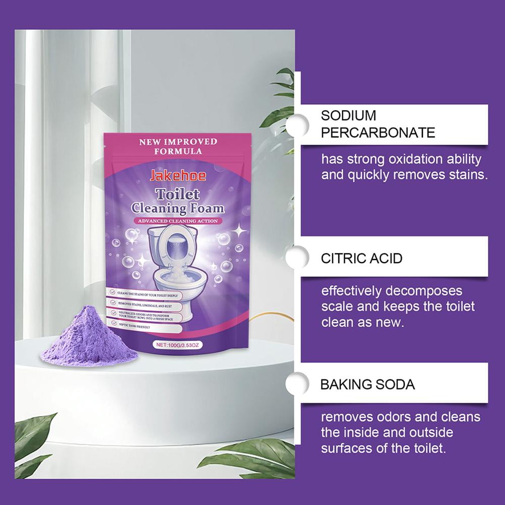 Fizzclean Toilet Cleaner, Fizzclean Toilet Cleaning Foam, Fizzclean Foam for Sparkling Clean Toilet, Touch Free Foaming Toilet Cleaning Foaming Powders